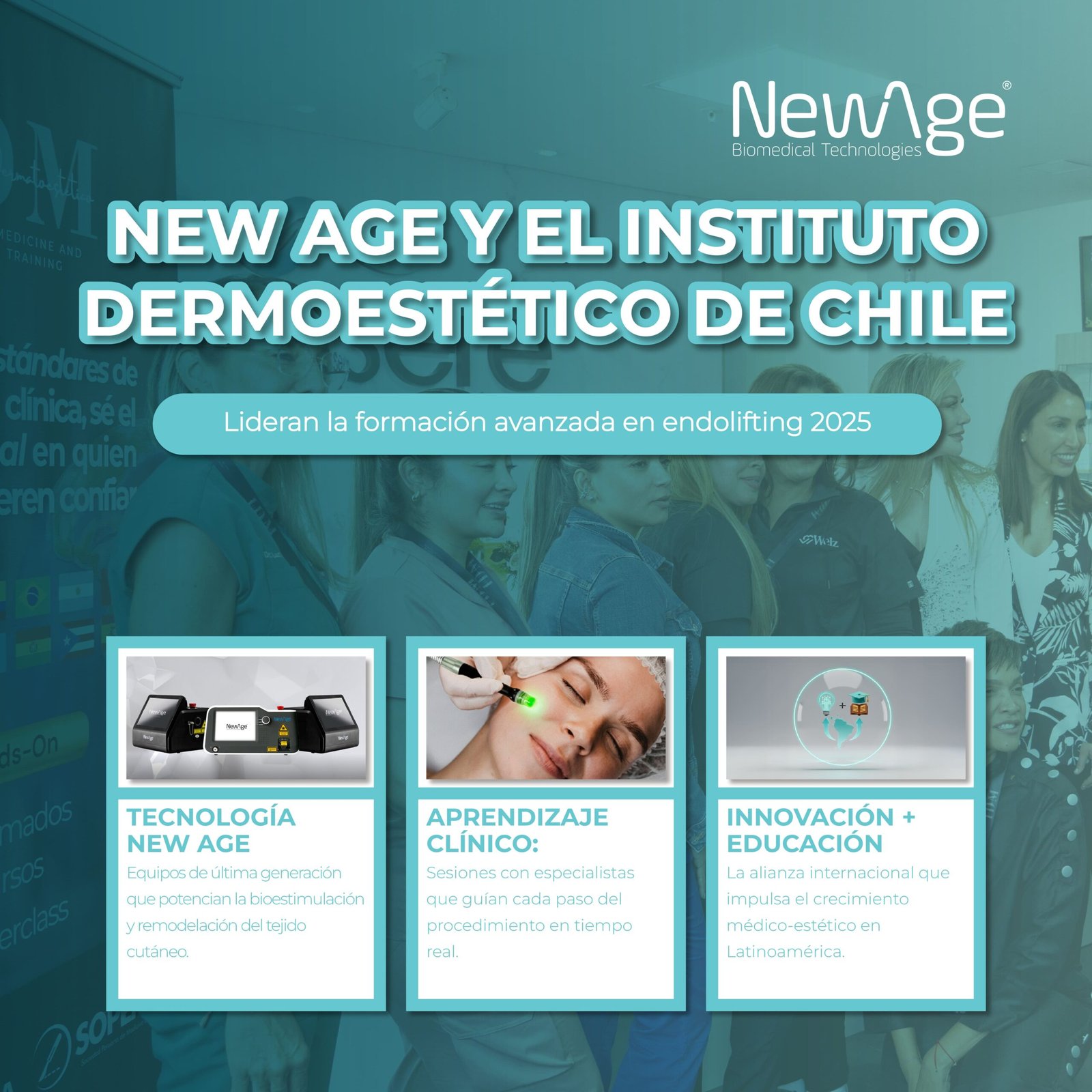 New Age y el Instituto Dermoestético de Chile lideran la formación avanzada en Endolifting 2025